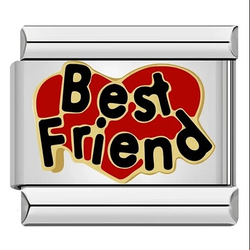 Best Friend Çelik İtalyan Charm