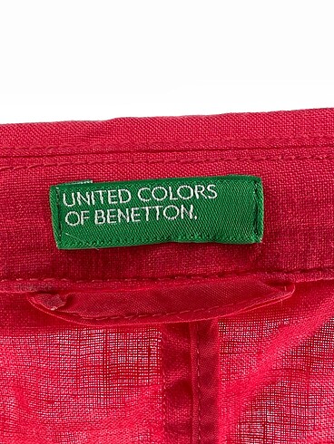 42 Beden kırmızı Renk Benetton Blazer %70 İndirimli.