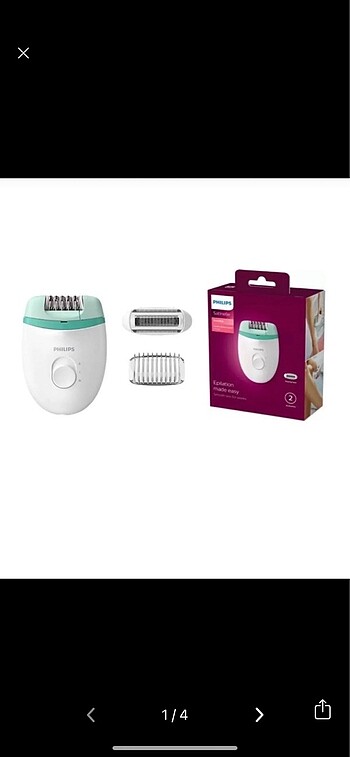 Philips epilasyon makinesi
