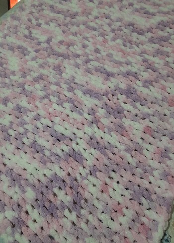 Çok Renkli Örgü Çocuk Battaniyesi - Görsel 2