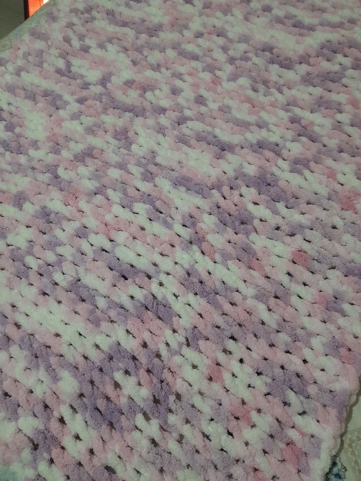 Çok Renkli Örgü Çocuk Battaniyesi - Görsel 2