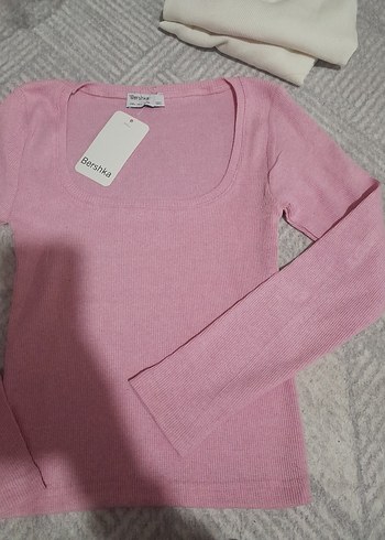 Pembe u yaka bluz - Görsel 2