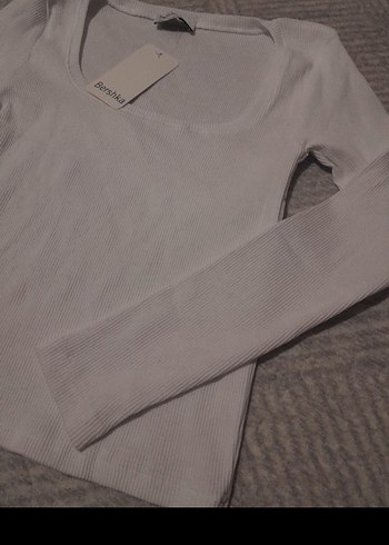 Beyaz u yaka bluz - Görsel 2