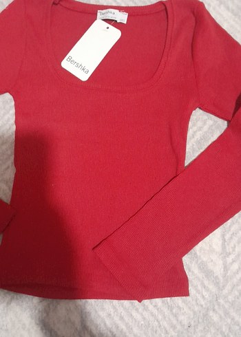 Kırmızı Kadın Triko Kazak - Görsel 2