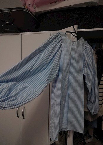 balon kol tunik elbise - Görsel 4