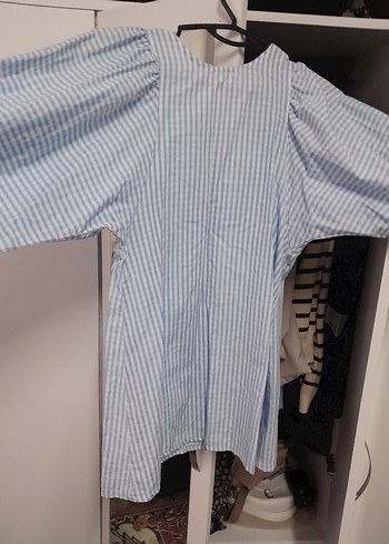 balon kol tunik elbise - Görsel 3