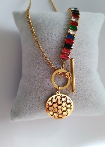 Yaşam ağacı  Çelik Kolye - Görsel 3