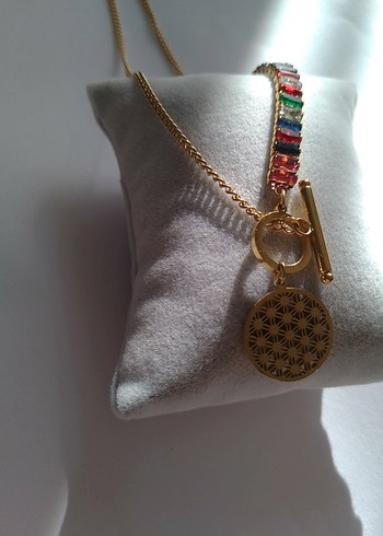 Yaşam ağacı  Çelik Kolye - Görsel 6