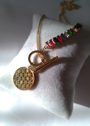 Yaşam ağacı  Çelik Kolye - Görsel 2