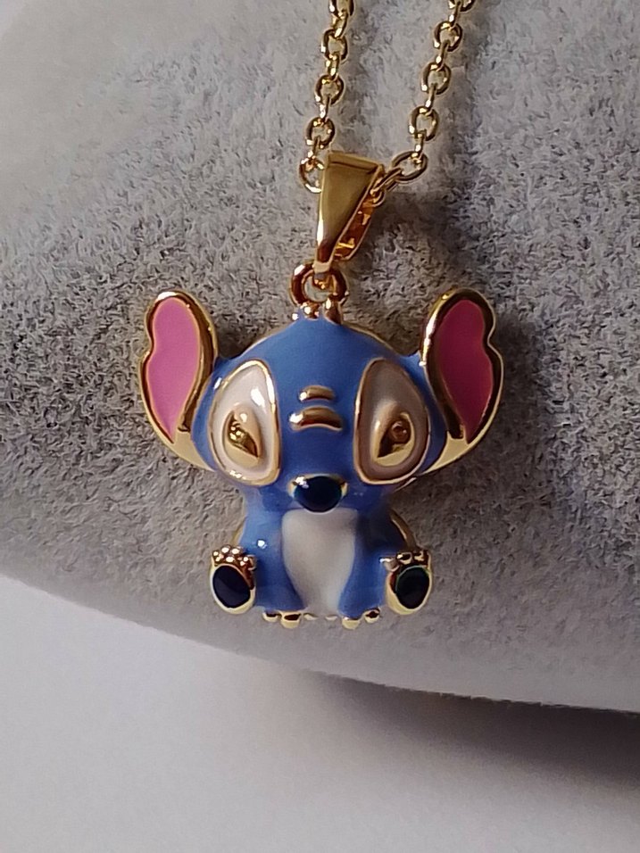 Renkli Mavi Figürlü Çocuk Kolye - Görsel 2