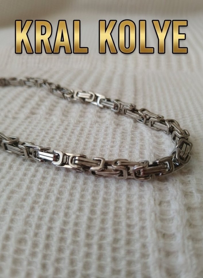 ÇELİK KRAL KOLYE - Görsel 4