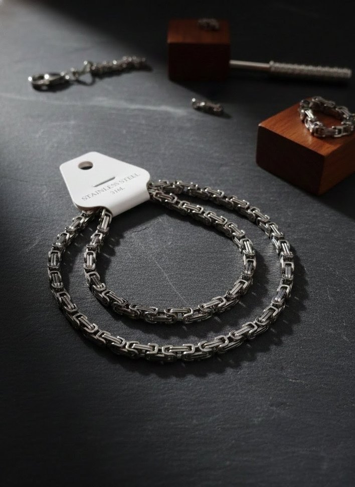 ÇELİK KRAL KOLYE - Görsel 5