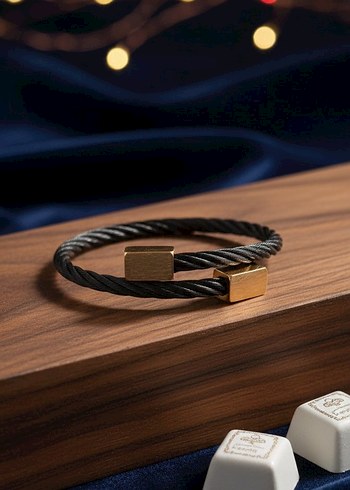 Çelik Minimalist Erkek Bileklik - Görsel 3