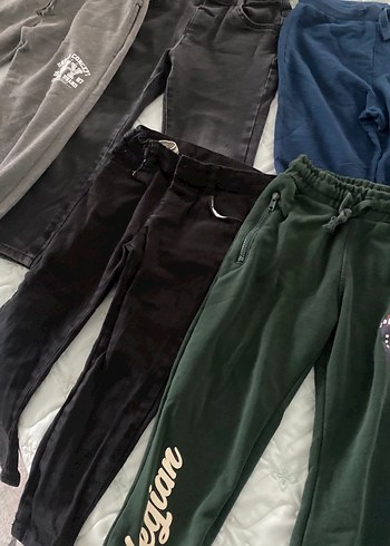 6 Yaş Beden gri Renk Gri Rahat Kesim Kot Pantolon Erkek Çocuk ve eşofmanlar