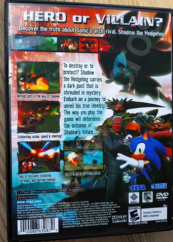 Sony Shadow the Hedgehog Set - PS2