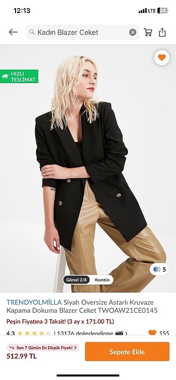 Trendyol & Milla Blazer ceket