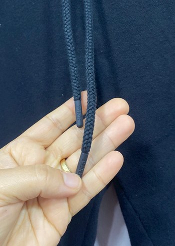 Siyah Kadın Kemerli Dar Kesim Eşofman Altı - Görsel 3