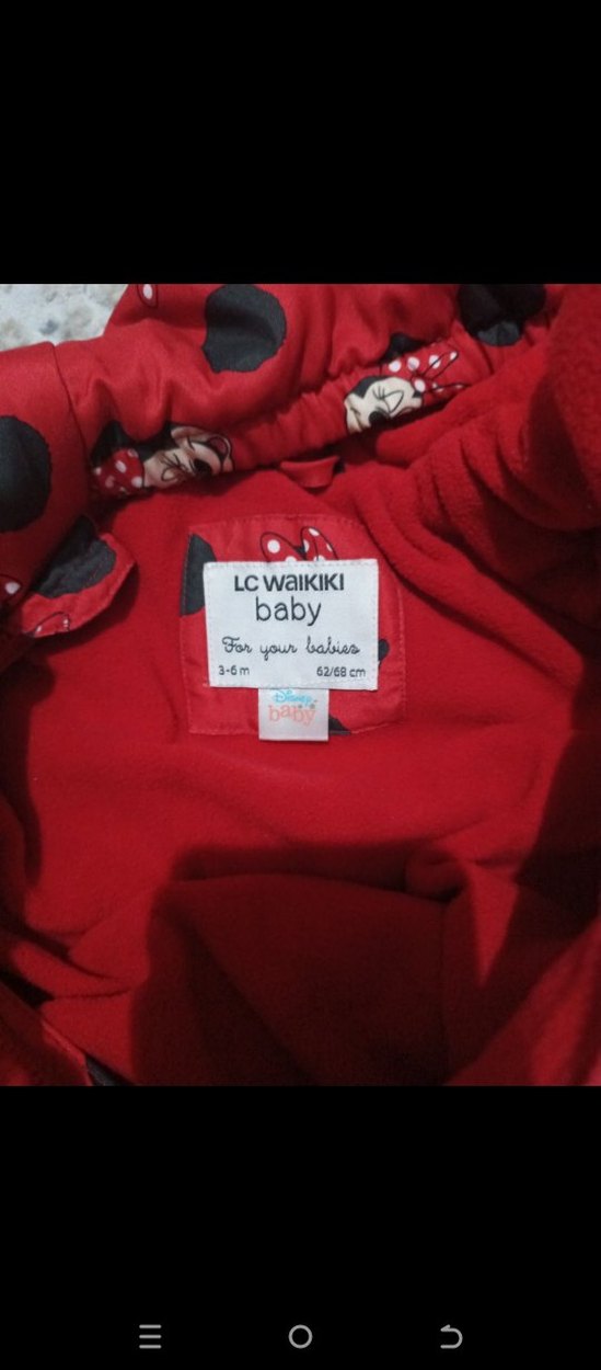 Kırmızı Desenli Bebek Tulumu - Görsel 3