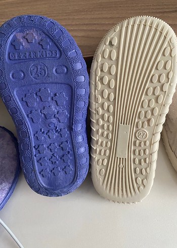 Kız Çocuk iki adet ev ayakkabısı, panduf - Görsel 2