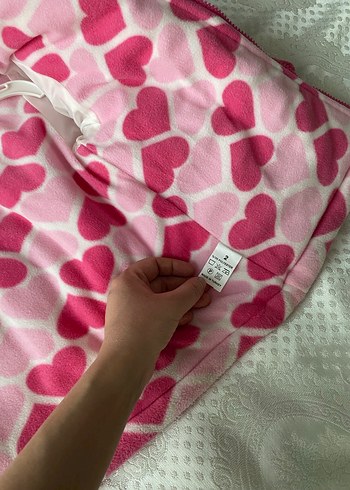 Kız Çocuk Pembe Kapüşonlu Mont - Görsel 5