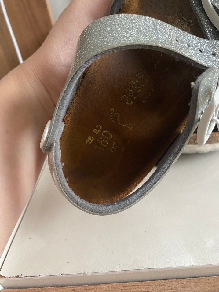 Kız Çocuk Gri Tokalı sandalet - Görsel 2