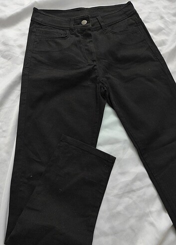 Zara L beden düz paça siyah jean