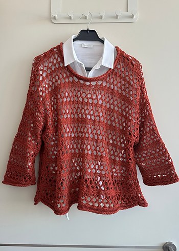 Stradivarius örgü kazak - Görsel 7