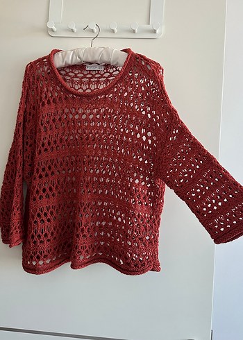 Stradivarius örgü kazak - Görsel 4