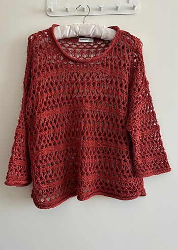 Stradivarius örgü kazak - Görsel 2