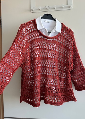 Stradivarius örgü kazak - Görsel 6