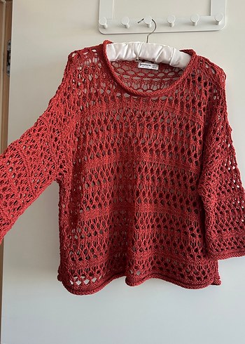 Stradivarius örgü kazak - Görsel 3