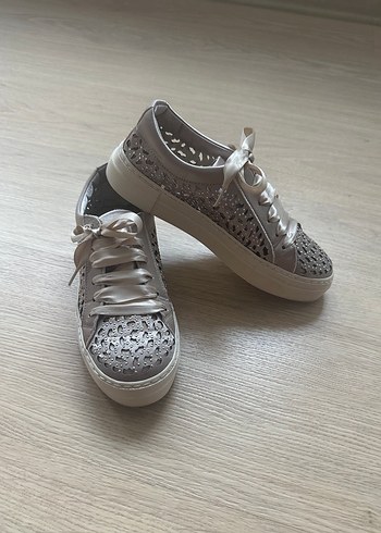 Hotiç bej şık sneaker - Görsel 8