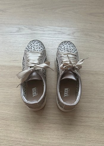 Hotiç bej şık sneaker - Görsel 6