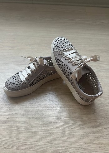 Hotiç bej şık sneaker - Görsel 4