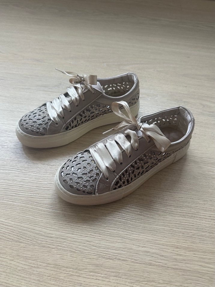 Hotiç bej şık sneaker - Görsel 3