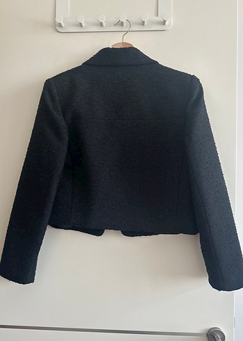 Mango, siyah crop ceket - Görsel 8