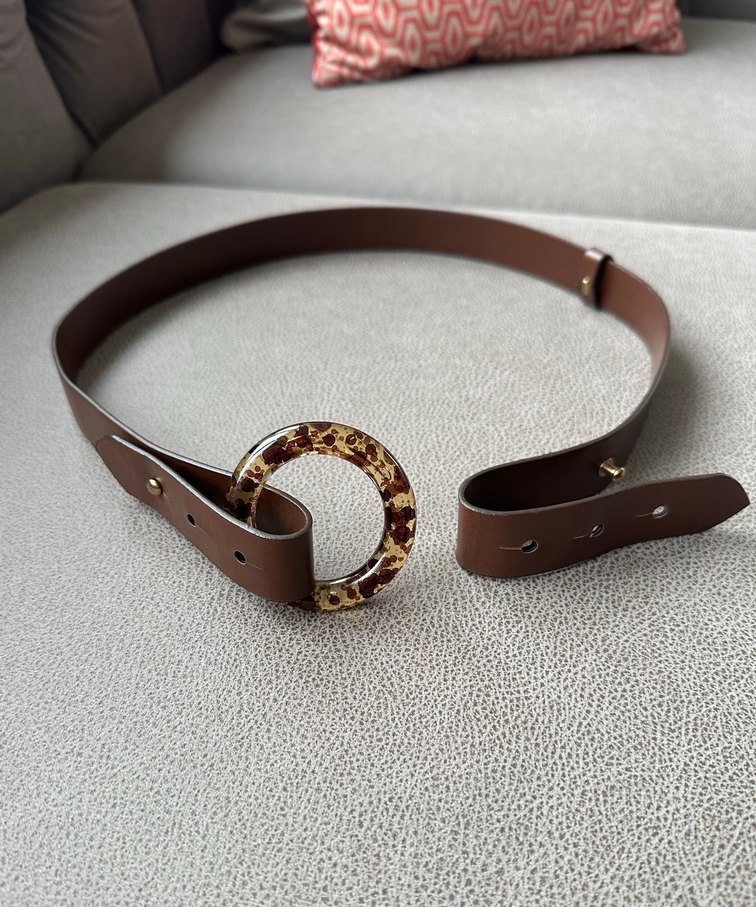 Kahverengi Tokalı Kadın Kemer - Görsel 4