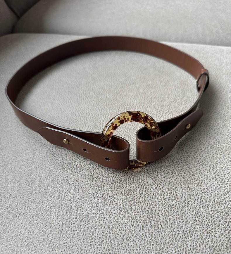 Kahverengi Tokalı Kadın Kemer - Görsel 2