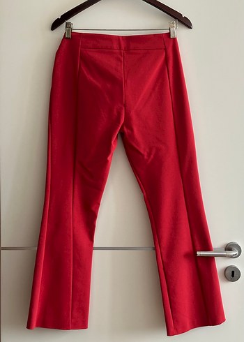 Roman, kırımızı elastan pantolon - Görsel 8