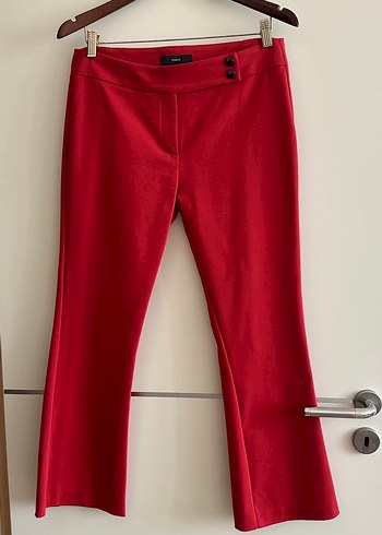 Roman, kırımızı elastan pantolon - Görsel 7