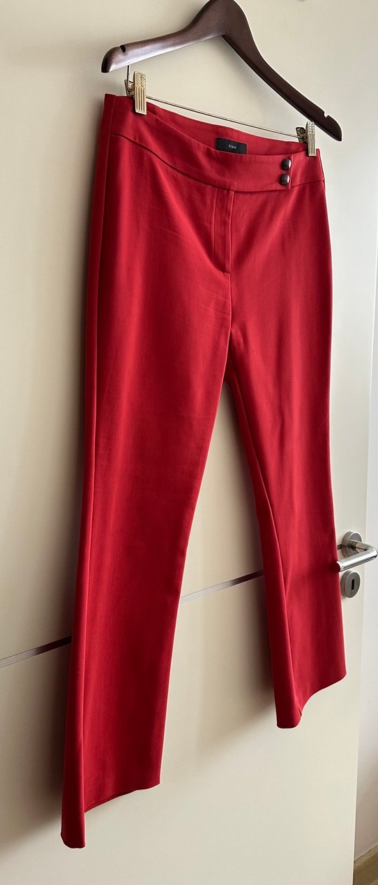 Roman, kırımızı elastan pantolon - Görsel 3