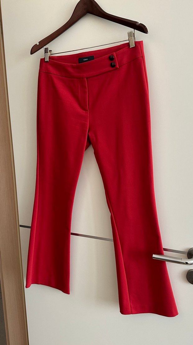 Roman, kırımızı elastan pantolon - Görsel 5