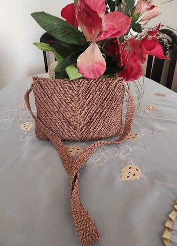 Kağıt ip El yapımı çanta - Görsel 2
