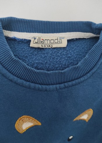 Mavi Erkek Bebek Sweatshirt ve Pantolon Takımı - Görsel 3