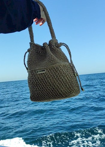 Bohem Tarz Örgü Kadın Çanta - Görsel 2