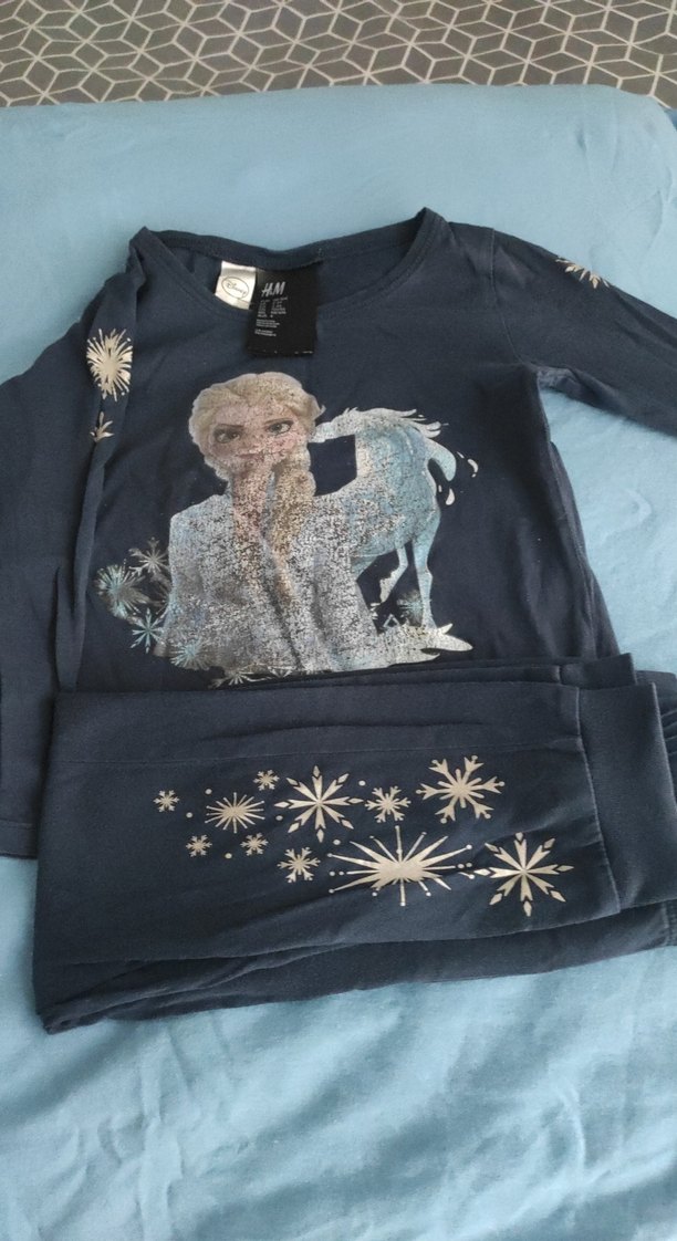 Kız Çocuk Baskılı Uzun Kollu Tişört - Görsel 2