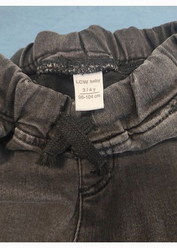 Erkek Çocuk Gri Bol Kesim Kot Pantolon - Görsel 2