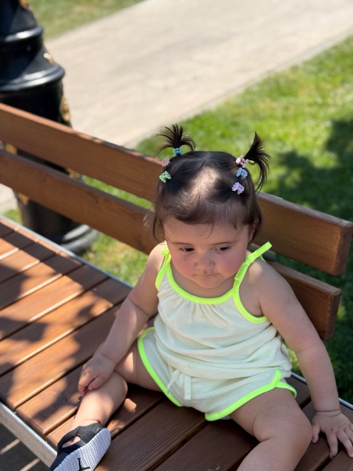 Pastel Renkli Elastik Bağcıklı Bebek Kız Takim - Görsel 3