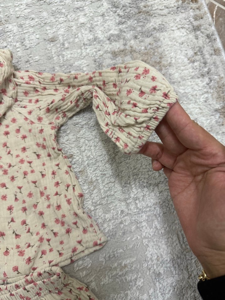 Kiz çocuk takim keten pamuk - Görsel 3