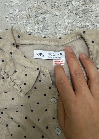 Uzun Kollu Puantiyeli Bebek Kız Takımı - Görsel 3